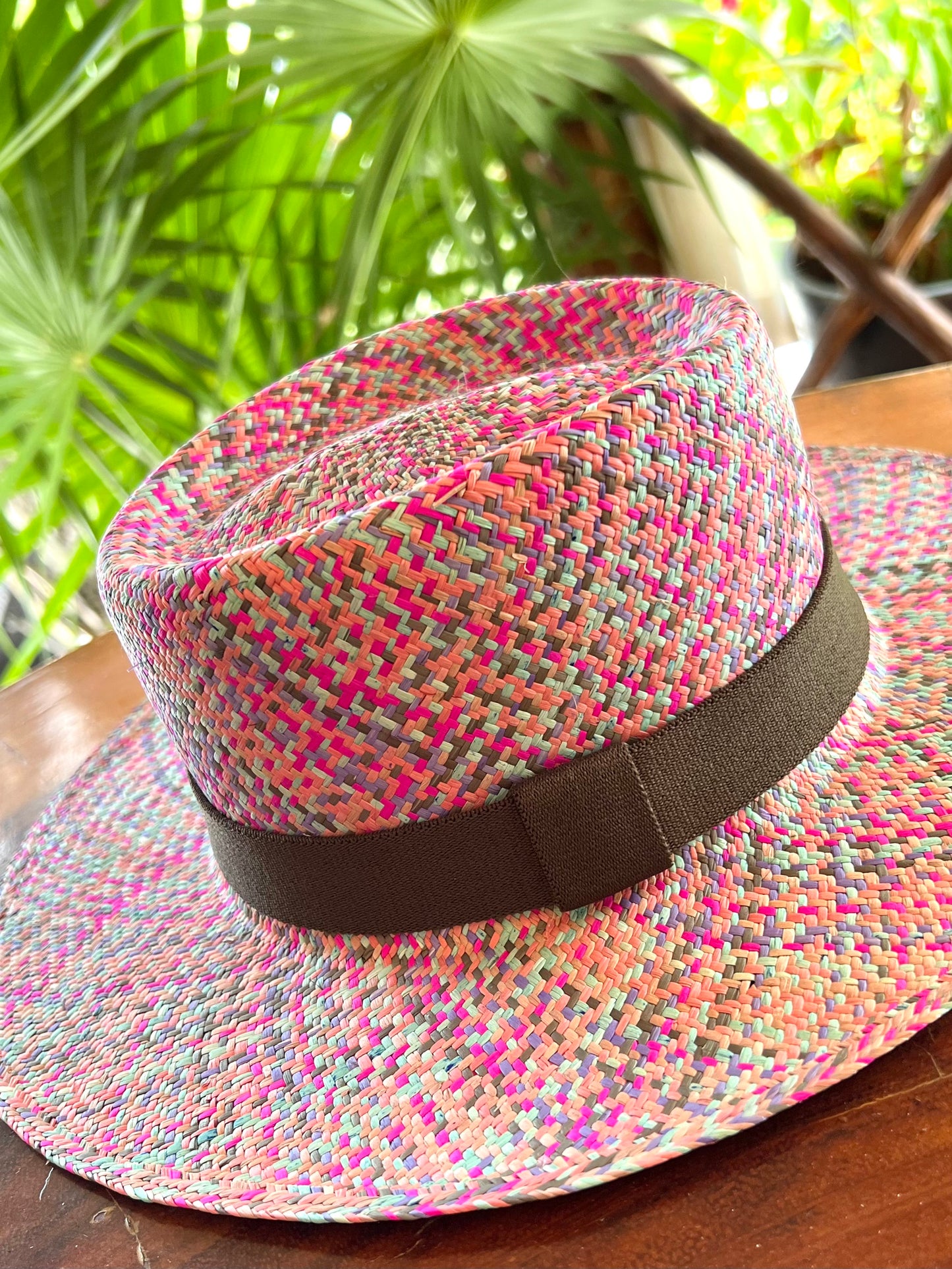 Pink Flamingo - Toquilla Straw Panama Hat