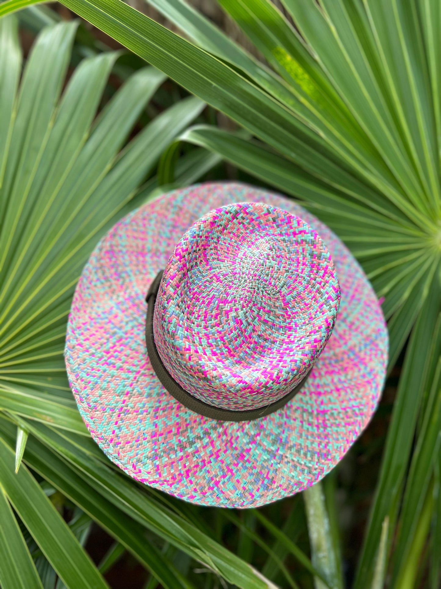 Pink Flamingo - Toquilla Straw Panama Hat
