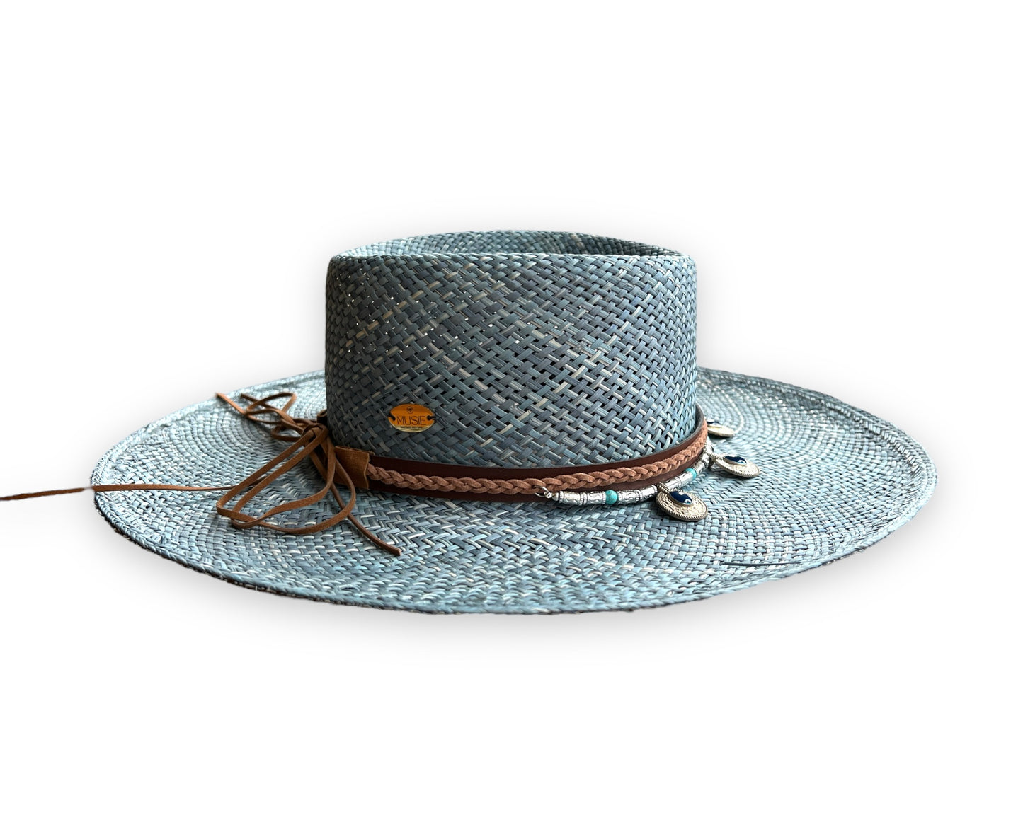 Cancun Blue - Toquilla Straw Panama Hat