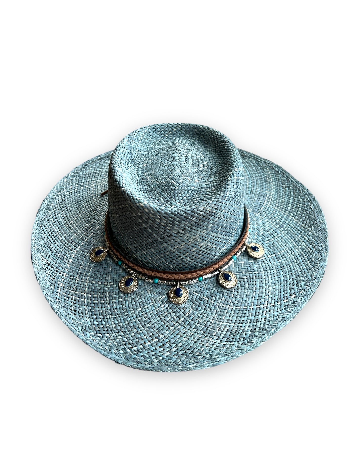 Cancun Blue - Toquilla Straw Panama Hat