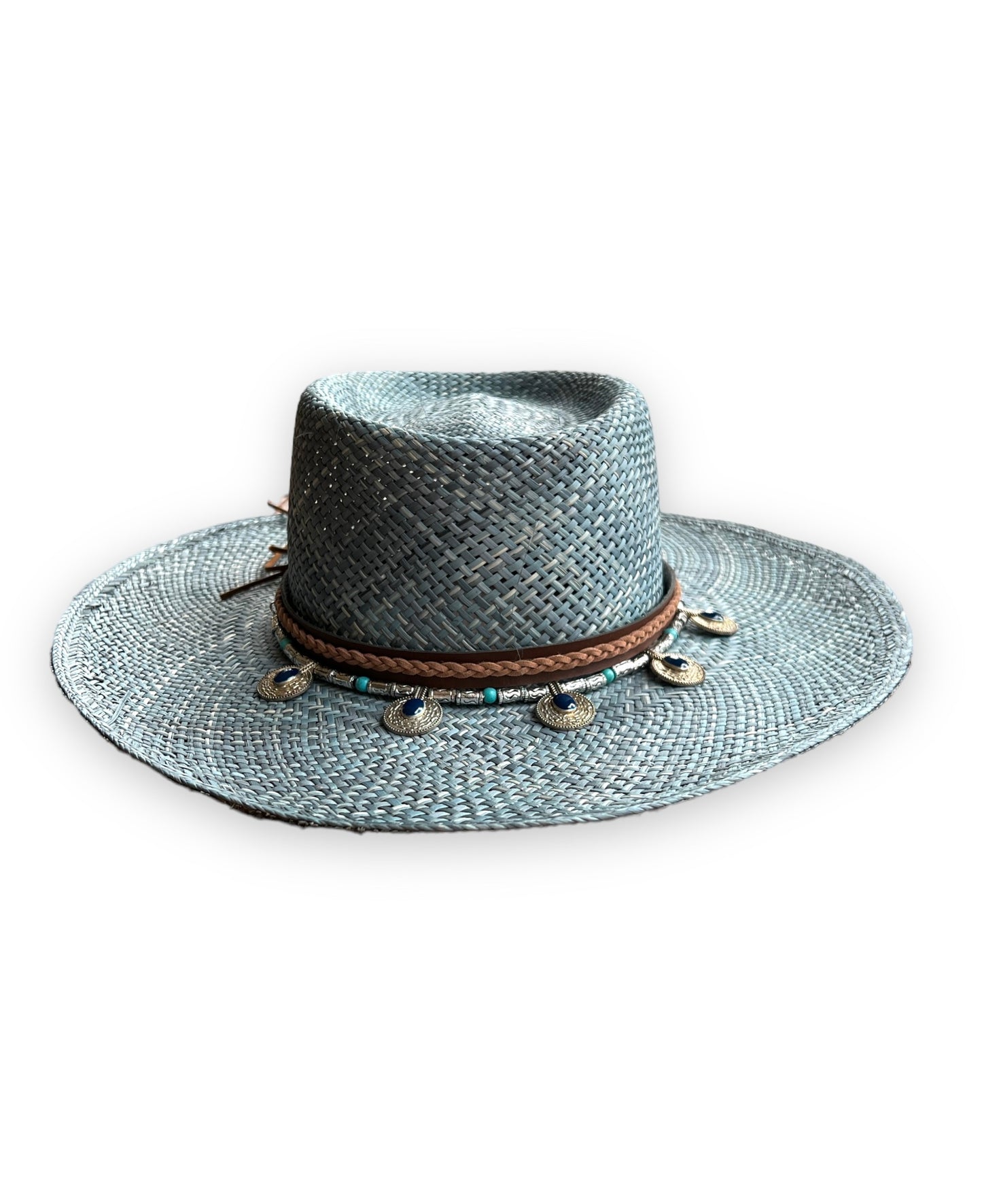 Cancun Blue - Toquilla Straw Panama Hat