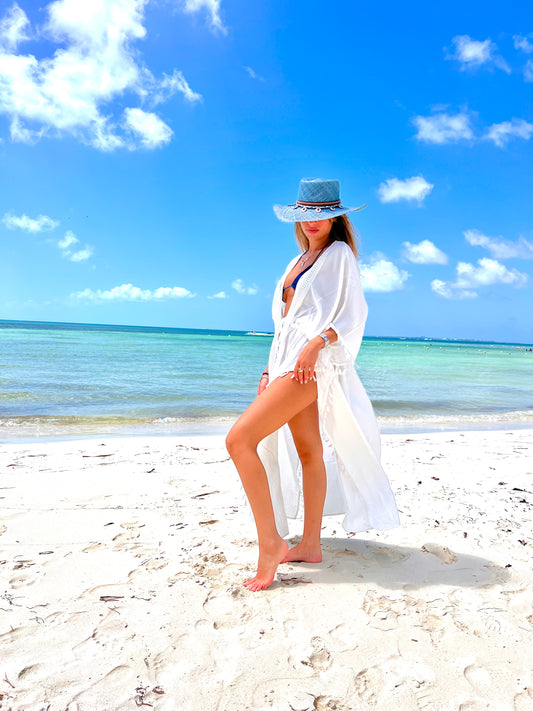 Cancun Blue - Toquilla Straw Panama Hat