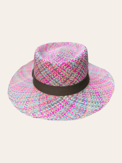 Pink Flamingo - Toquilla Straw Panama Hat