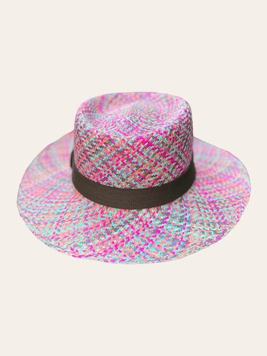 Pink Flamingo - Toquilla Straw Panama Hat